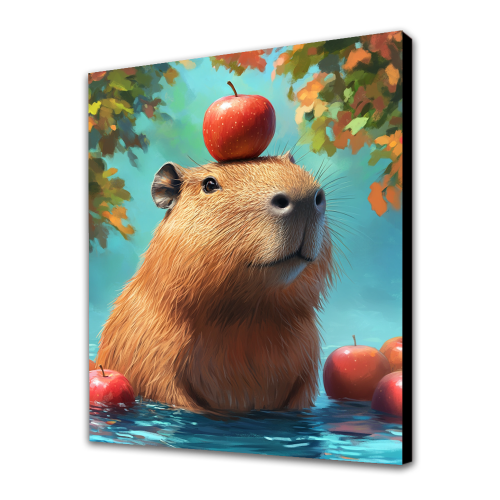 Capybara and the Apple