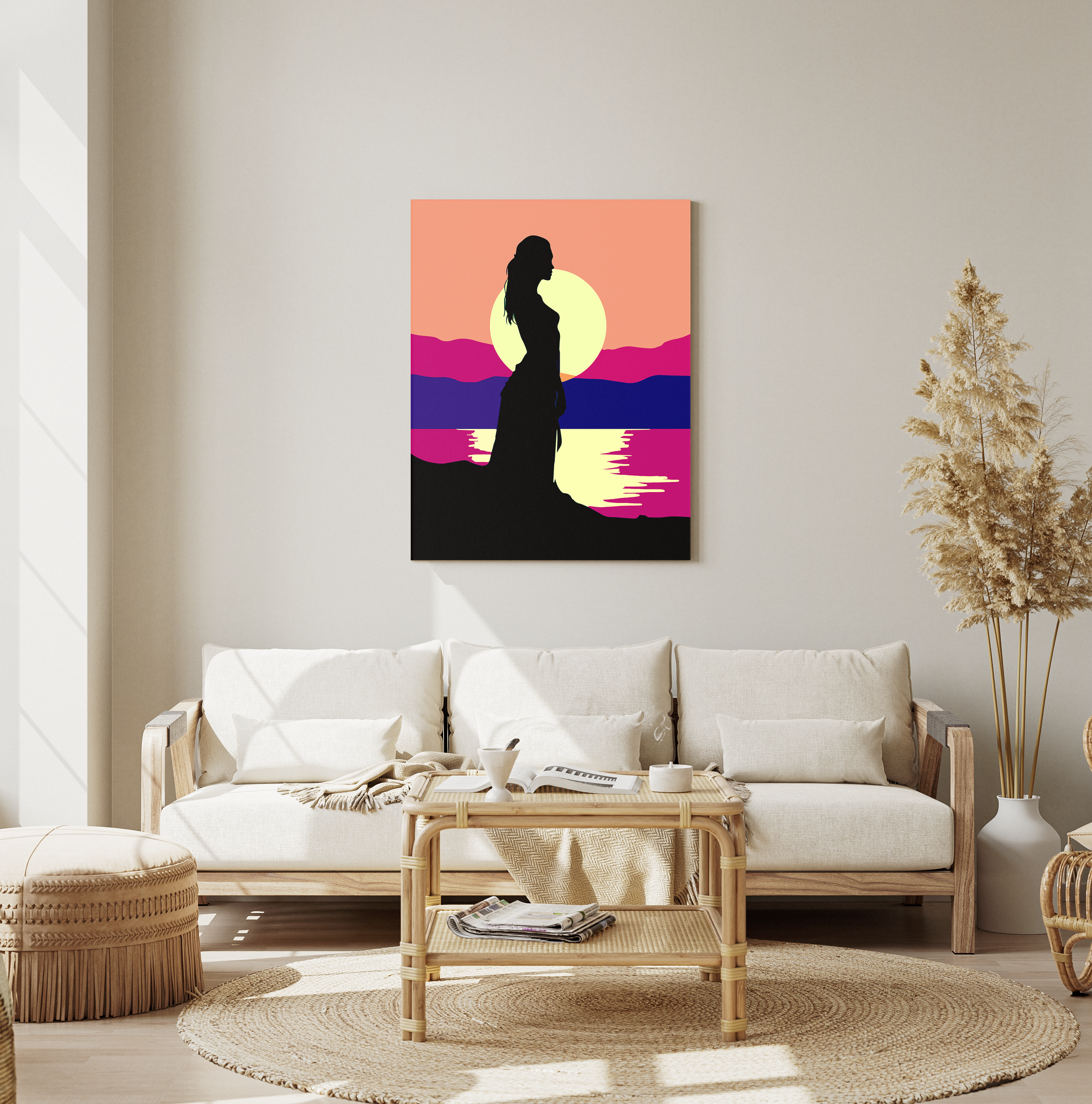 Girl at sunset