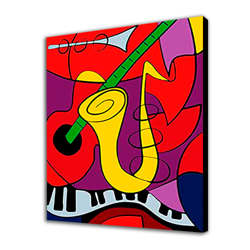 Picasso Music Instruments Paint by Numbers Kit | Just Paint by