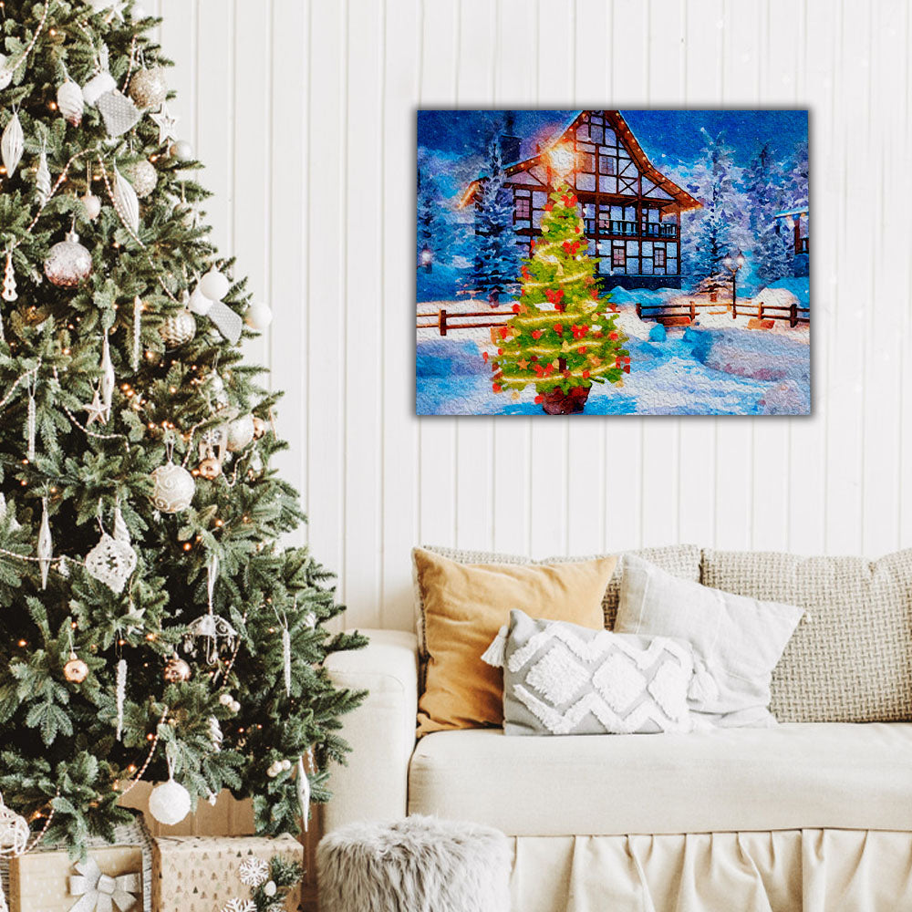 Christmas Tree in the Yard