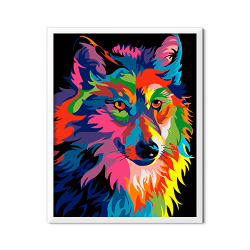 Colorful Wolf