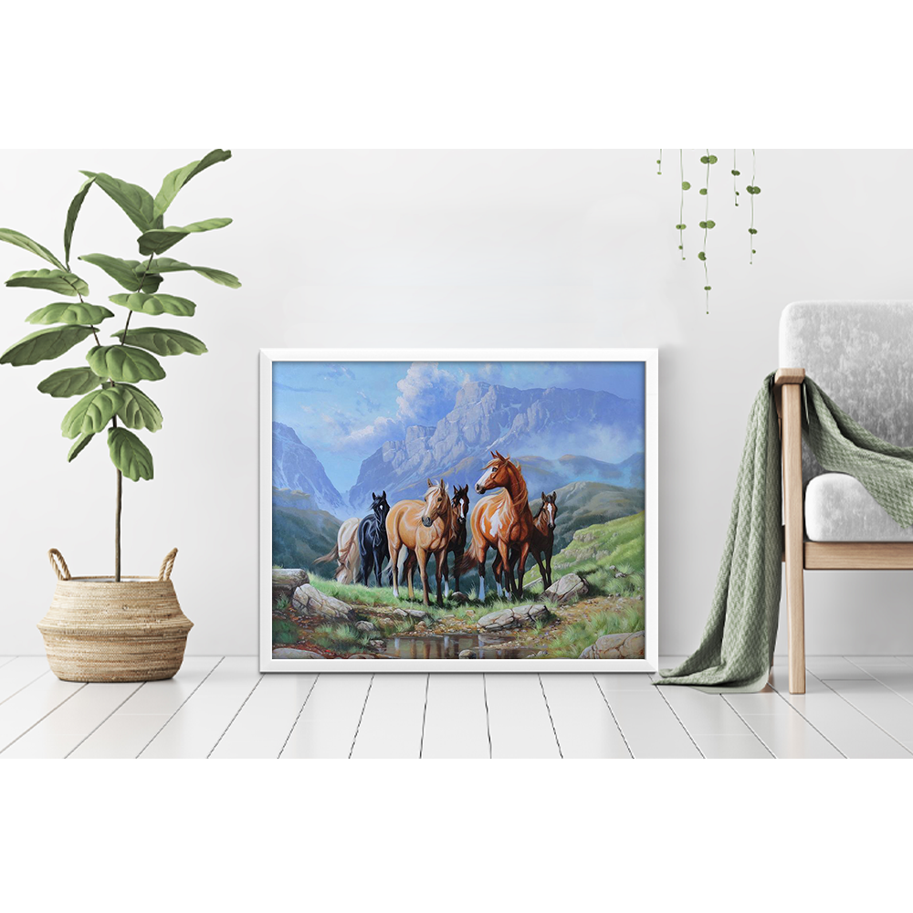 Horses on the Mountain