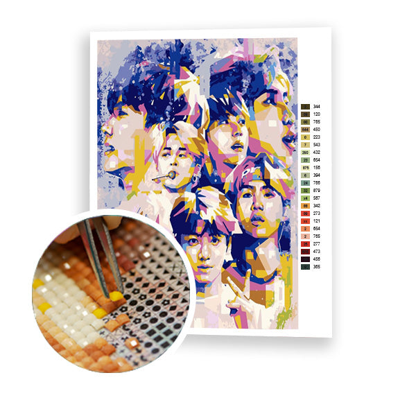 BTS Band colorful