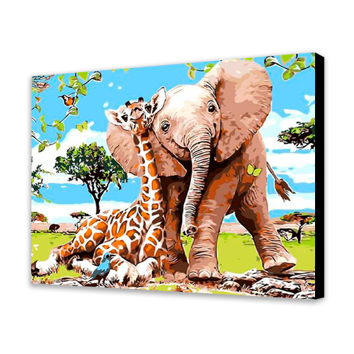 Elephant and Giraffe