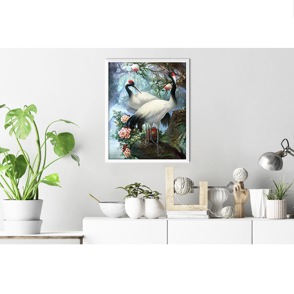Red Crowned Cranes