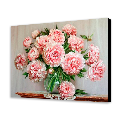 Peonies Paint by Numbers Kit | Just Paint by Numbers Store