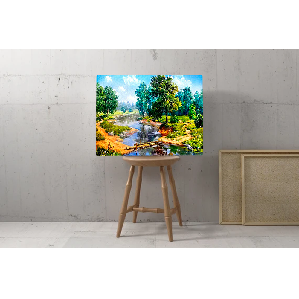 Trees and River