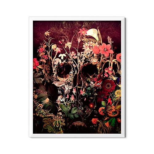 Skull with Flowers