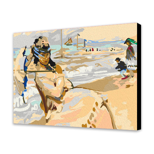 Claude Monet "Camille On The Beach At Trouville"