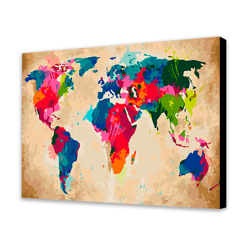 Colorful World Map