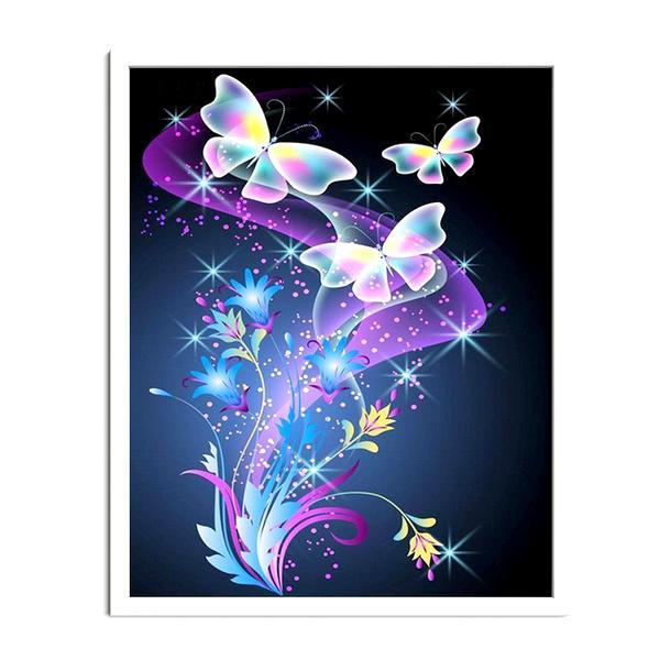 Flowers And Butterfly