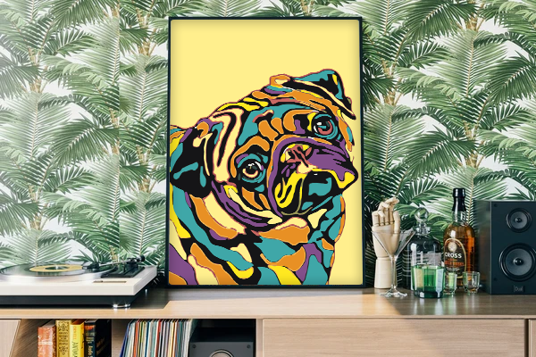 Colorful Pug