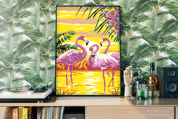 Bright Flamingos