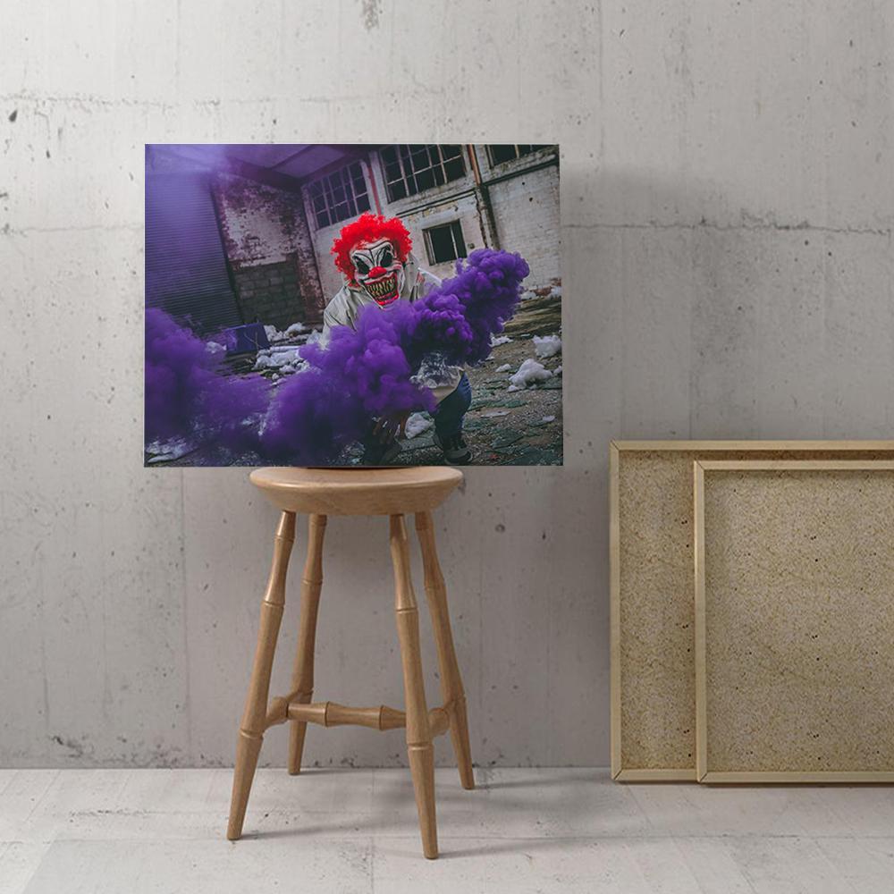 Clown With Purple Smoke