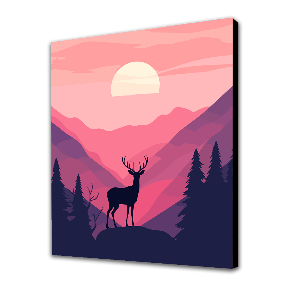 A Deer in the Mountains