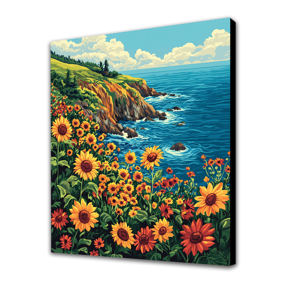 Sunset Cliffs and Sunflowers