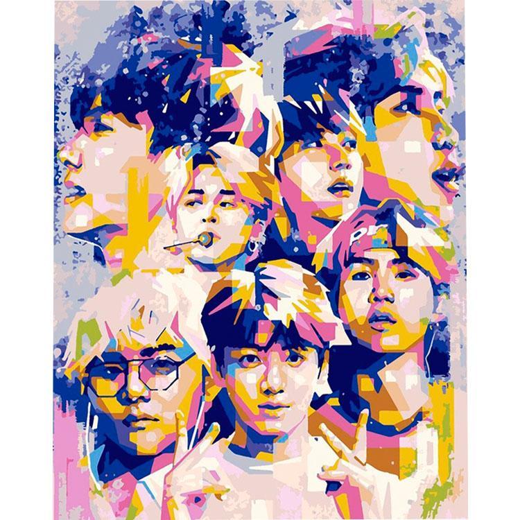 BTS Band colorful