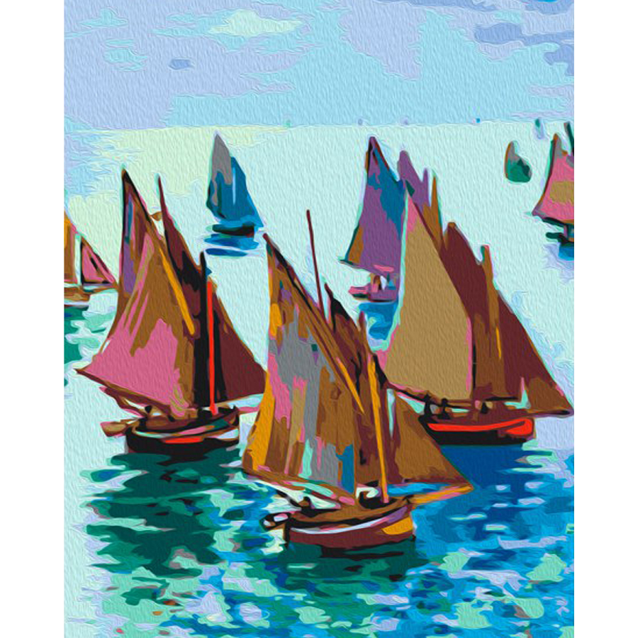 Claude Monet "Fishing Boats"