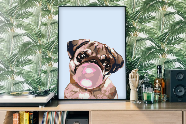 Pug And Chewing Gum