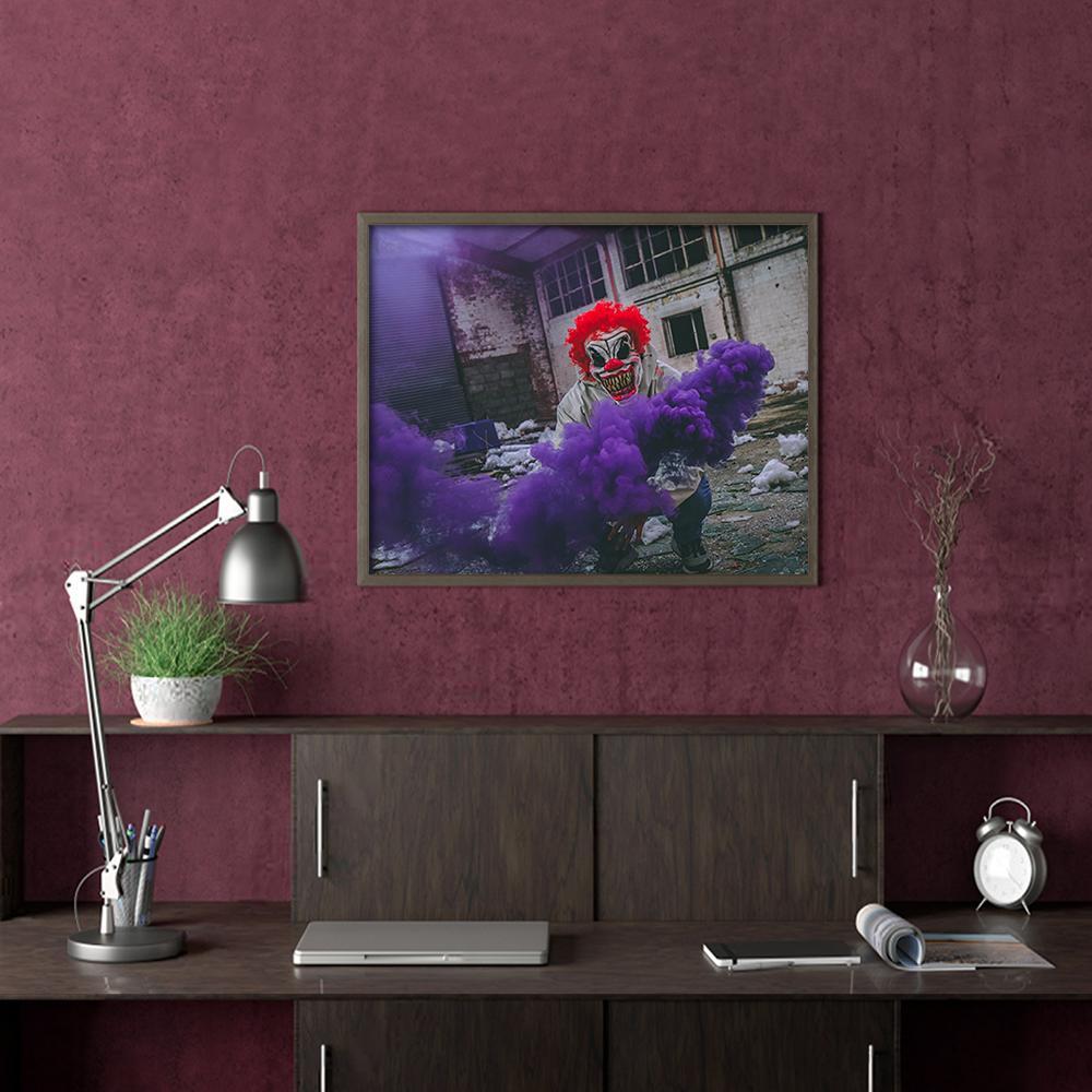Clown With Purple Smoke